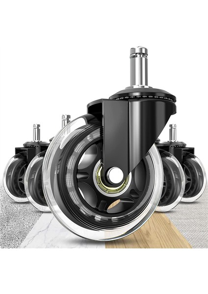 Ofis Sandalyesi Tekerlekleri 10MM Kök, Marka Sandalyeleri Için Uyumlu, 3/8 Inçlik Lastik Sandalye Tekerlekleri, 5 Set (Yurt Dışından) indirimleri