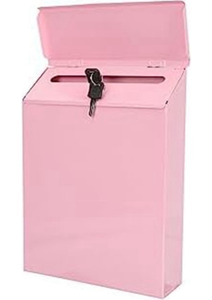 Duvara Monte Posta Kutusu Kilitlenebilir Posta Kutusu Duvar Koleksiyonu Kutusu Çiftlik Evi Posta Kutusu ile Ev Ofis Pembesi Için Uygun (Yurt Dışından)