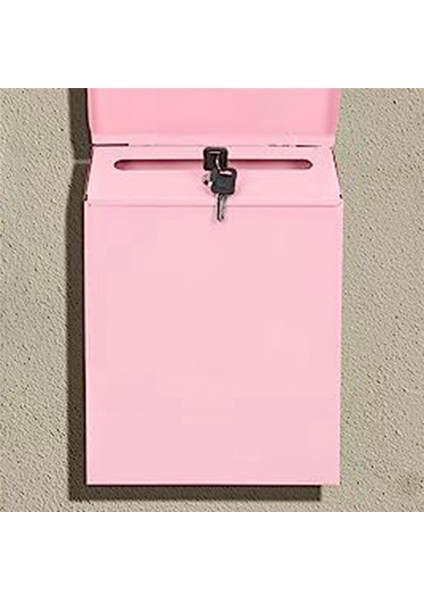 Duvara Monte Posta Kutusu Kilitlenebilir Posta Kutusu Duvar Koleksiyonu Kutusu Çiftlik Evi Posta Kutusu ile Ev Ofis Pembesi Için Uygun (Yurt Dışından) fırsatları