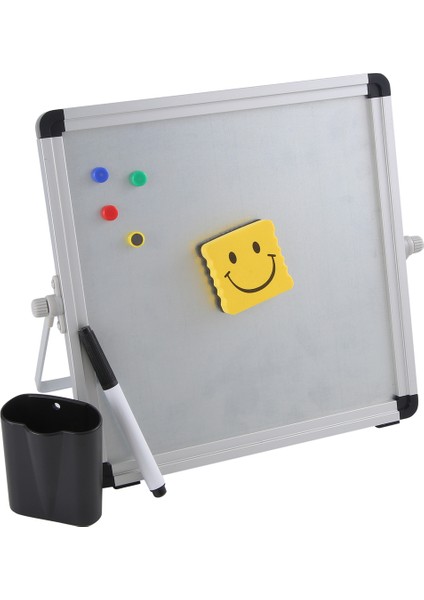 Küçük Masaüstü Kuru Silme Tahtası Taşınabilir Küçük Manyetik Çift Taraflı Beyaz Tahta Şövale Çocuklar Için Yapmak Için Liste Beyaz Tahta Ev Ofis Okulu (Yurt Dışından) fiyatları