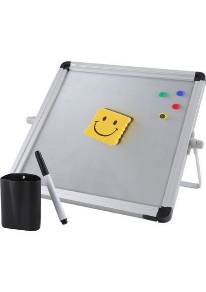 Küçük Masaüstü Kuru Silme Tahtası Taşınabilir Küçük Manyetik Çift Taraflı Beyaz Tahta Şövale Çocuklar Için Yapmak Için Liste Beyaz Tahta Ev Ofis Okulu (Yurt Dışından) modelleri