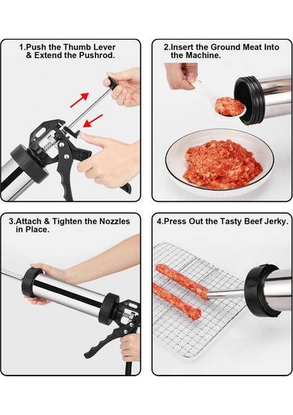 Kıyma Için Jerky Tabancası, Dana Jerky Yapım Kiti, (Yurt Dışından) fiyatları