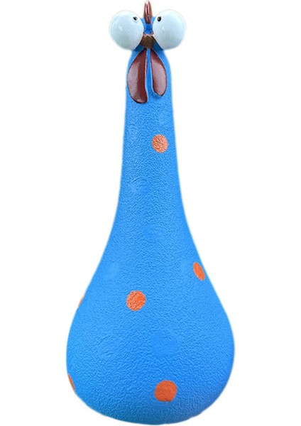 Reçine Uzun Boyunlu Tavuk Süsleri Bahçe Avlusu Dış Mekan Dekorasyon Aptal Tavuk Heykelleri Ofis Masturinler C (Yurt Dışından)