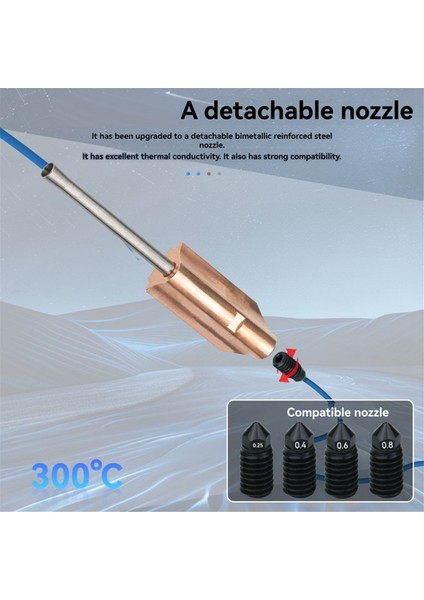 Flashforge Için Hızlı Serbest Bırakma Nozumu AD5X 0.4mm Ekstrüder Yüksek Termal Iletkenlik Isıtıcı Blok Sıcak Uç Baskı Kafası (Yurt Dışından) fiyatları