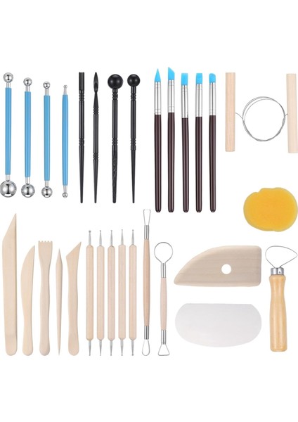 43 Parça Seramik Aletleri Kil Heykeltıraşlık Aletleri Polimer Kil Aletleri Seti (Yurt Dışından) indirimleri