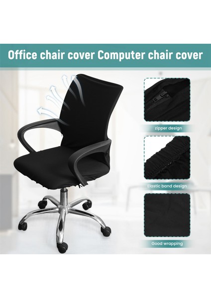 Ofis Sandalye Kapak Bilgisayar Sandalyesi Boss Sandalye Kapağı Modern Sadizm Stili Yüksek Sırt Büyük Boyut (Sandalye Dahil) (Yurt Dışından) fırsatları