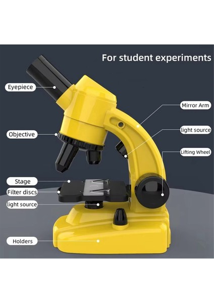 Mikroskop Kiti Laboratuvar Biyolojik Yüksek Güçlü Mikroskop Oyuncağı (Yurt Dışından) modelleri