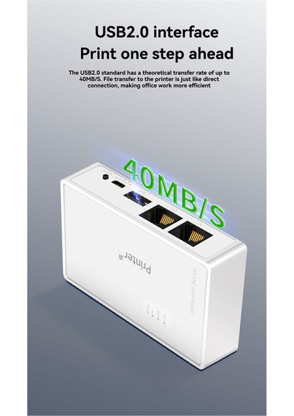 USB Kablosuz Ağ Yazıcı Sunucusu Yazıcı USB Cihaz Sharer Bilgisayar Paylaşımı Baskı Paylaşımı RJ45 Yazdırma Sunucusu (Yurt Dışından) fırsatları