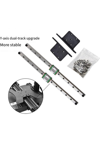 Yaratıcılık Için Ender3 V2 Y Eksenli Çift Raylı Yükseltme Kiti Dıy Dıy Sıcak Uç Tel Slayt 3D Yazıcı Aksesuarları (Yurt Dışından) indirimleri
