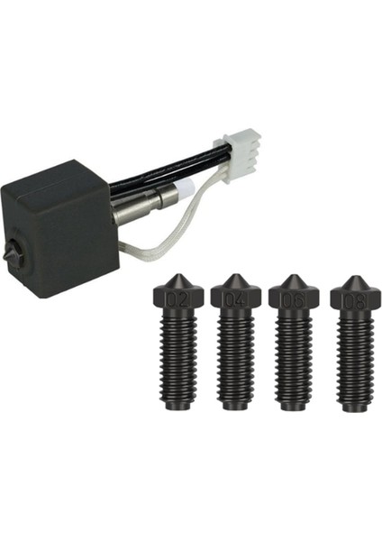 Anycubic Kobra S1 Hotend Kiti Için Sertleştirilmiş Çelik Nozul Baskı Kafası ile 3D Yazıcı S1C Için Komple Sıcak Uç Combo (Yurt Dışından)