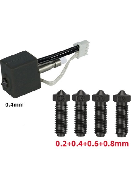 Anycubic Kobra S1 Hotend Kiti Için Sertleştirilmiş Çelik Nozul Baskı Kafası ile 3D Yazıcı S1C Için Komple Sıcak Uç Combo (Yurt Dışından) fiyatları