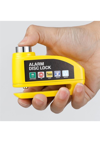 Elektrikli Motosiklet Scooter (Sarı) Için Bisiklet Disk Fren Kilidi Alarm Bisiklet Güvenlik Sistemi Aksesuarları (Yurt Dışından) fırsatları
