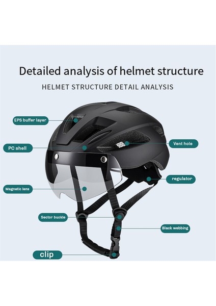 Yetişkin Bisiklet Kaskı, Işık Mikroshell, Erkek Kadınlar, Camı ile Önerilen Uyum Ayarı 57-62CM Bisiklete Binmek Için (Yurt Dışından) modelleri