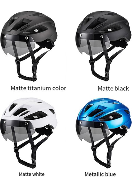 Yetişkin Bisiklet Kaskı, Işık Mikroshell, Erkek Kadınlar, Camı ile Önerilen Uyum Ayarı 57-62CM Bisiklete Binmek Için (Yurt Dışından) fırsatları