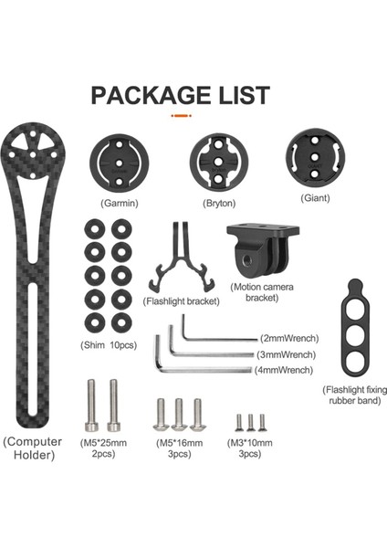 Bisiklet Bilgisayar Tutucusu Karbon Bisiklete Binme Bilgisayarı Durak Çarşamba Garmin Devi Bryton Gopro Tutucu (Yurt Dışından)