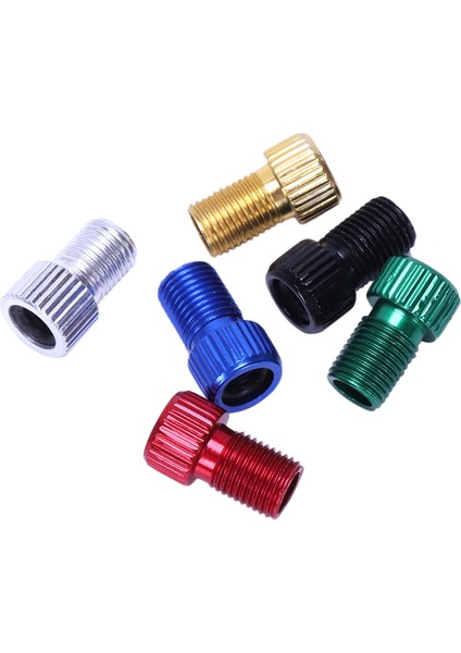 6pcs Alaşım Adaptörü Presta - Schrader Valf Adaptör Dönüştürücü Bisiklet Bisiklet Lastik Tüp Renkli (Yurt Dışından)