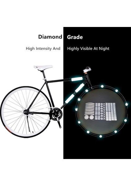 42PCS Yansıtıcı Çıkartmalar, Bisiklet Yansıtıcı Bant, Bisiklet, Kask, Bebek Arabası Sert Şapka, Sarı Için Gece Güvenlik Çıkartmaları (Yurt Dışından) fiyatları