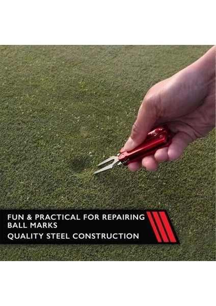 Golf Alaşımlı Çatal Golf Çim Tamir Aleti Kırmızı (Yurt Dışından) fırsatları