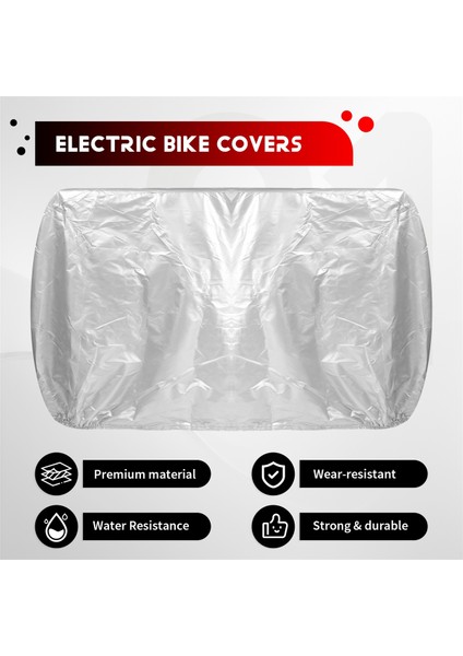 Su Geçirmez Bisiklet Kapağı Ağır Hizmet Tipi Xl Bisiklet Kapakları Dağ Yolu Için Yağmur Kar Tozu Elektrikli Bisiklet Açık Depolama (Yurt Dışından) fırsatları
