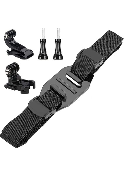 Gopro Kahramanı Için Ayarabilir Bisiklet Kask Kayış Baş Kemer Montaj Tutucu Adaptörü 9/8/7/6/5/4 Sjcam Yı Osmo Aksiyon Aksesuarları (Yurt Dışından)