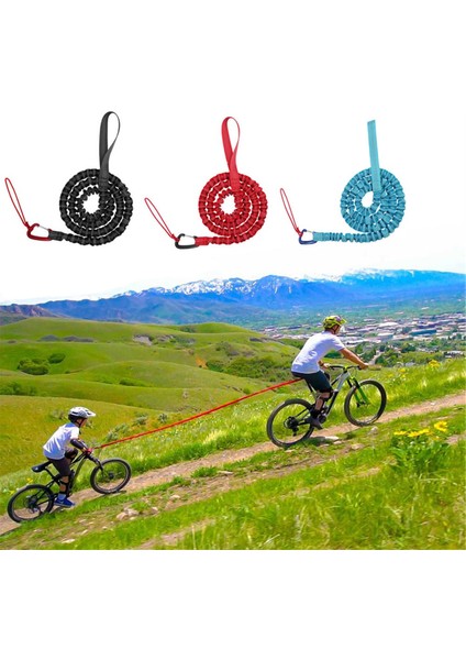 3pcs Bisiklet Çekme Halat Bisiklet Halat Dağ Bisikleti Ebeveyn-Çocuk Çeken Halat Uygun Römork Halat (Yurt Dışından)