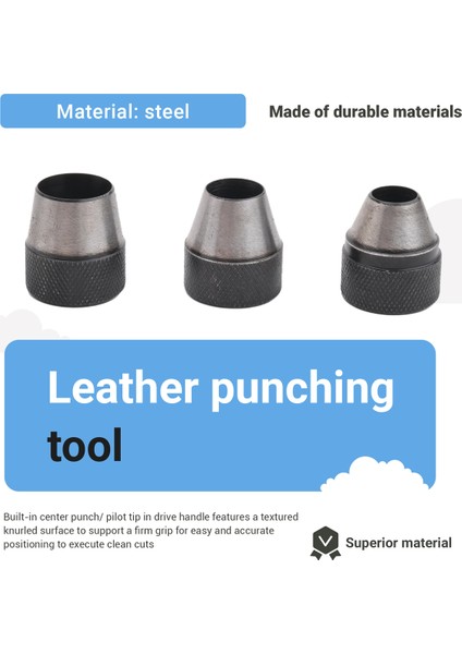 10PCS Ağır Hizmet Içi Içi Boş Yumurta Kiti Seti Conta Deri Kauçuk Zımba Diy Deri Dericraft Perforating Aletleri Herramientas Para Cuero (Yurt Dışından) fırsatları
