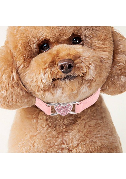 Yumuşak Velvet Malzeme Yakalamalı Pet Ürünü ile Heart Charm ve Bell Cat Yakası Güvenliği Elastik Ayarlanabilir (Yurt Dışından) modelleri