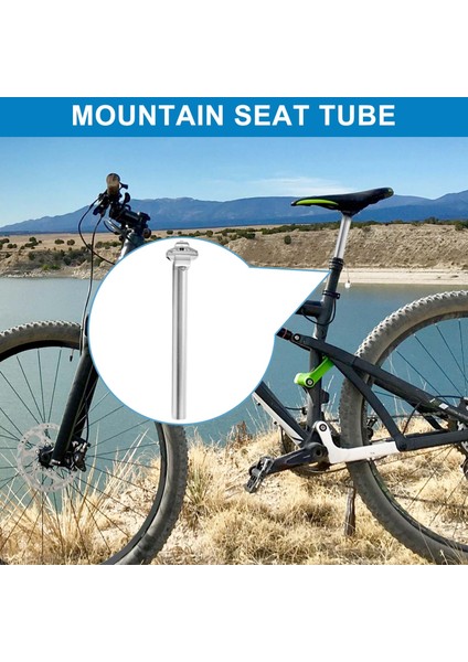 Bisiklet Seatpost 27.2mm Alüminyum Alaşım Post Mtb Mountain Bike Yol Track 27.2X300MM, Gümüş Için Ayar Kelepçeli (Yurt Dışından) fırsatları