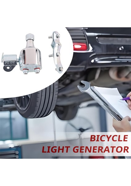 Yeni Bisiklet Işık Jeneratörü 12V 6W Dinamo Motorlu Sürtünme Kafası Arka Işık Kiti (Yurt Dışından)