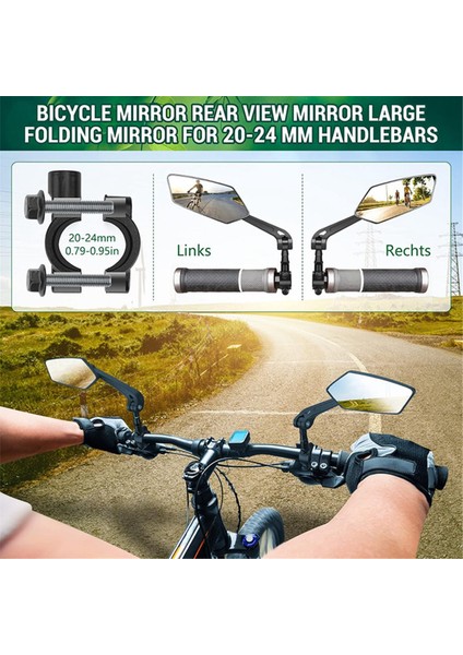 Bisiklet Dikiz Aynası, 360 Derece Dönme Ayarı, Bisikletler ve Elektrikli Araçlar Için Uygun (Yurt Dışından) indirimleri