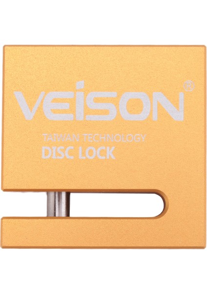 Veison 6mm Motosiklet Diski Kilidi Güvenlik Motosiklet Bisiklet Hırsızlık Karşıtı Su Geçirmez Bisiklet Paslanmaz Scooter Güvenlik Kilidi-Gold (Yurt Dışından)