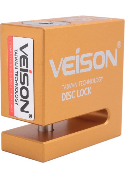 Veison 6mm Motosiklet Diski Kilidi Güvenlik Motosiklet Bisiklet Hırsızlık Karşıtı Su Geçirmez Bisiklet Paslanmaz Scooter Güvenlik Kilidi-Gold (Yurt Dışından) fiyatları