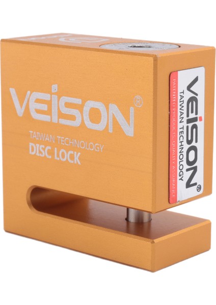 Veison 6mm Motosiklet Diski Kilidi Güvenlik Motosiklet Bisiklet Hırsızlık Karşıtı Su Geçirmez Bisiklet Paslanmaz Scooter Güvenlik Kilidi-Gold (Yurt Dışından) modelleri