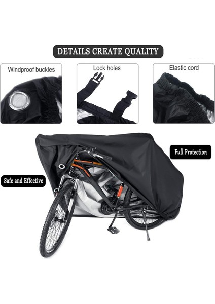 Dış Mekan Depolama Için 180X60X90CM Bisiklet Kapağı - Ebike, Dağ, Yol ve Daha Fazlası Için Su Geçirmez, Ağır Hizmet Koruması (Yurt Dışından) fırsatları