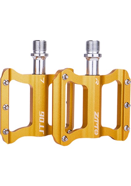 Ztto Yol Bisikleti Ultralight Düz Pedal Alüminyum Alaşım Bisiklet Rulmanları Anti-Slip Katlanır Pedallar Bisiklet Altın (Yurt Dışından)
