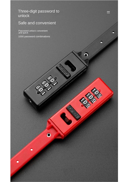 3 Haneli Şifre Kask Kilidi, Bisiklet Şifresi Kilidi, Elektrikli Scooter, Dağ Bisikleti, Yol Bisikleti, 3 Haneli Kask Kilidi (Yurt Dışından) fiyatları