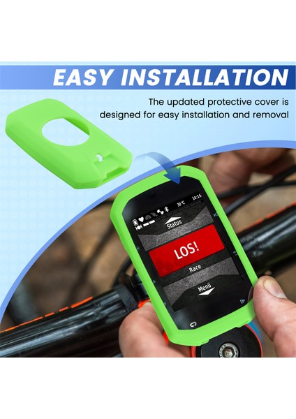 Garmin Edge Için Silikon Kılıf Kapağı 1050 Silikon Geri Kılıf Garmin Edge 1050 Aydınlık Yeşil (Yurt Dışından) fırsatları