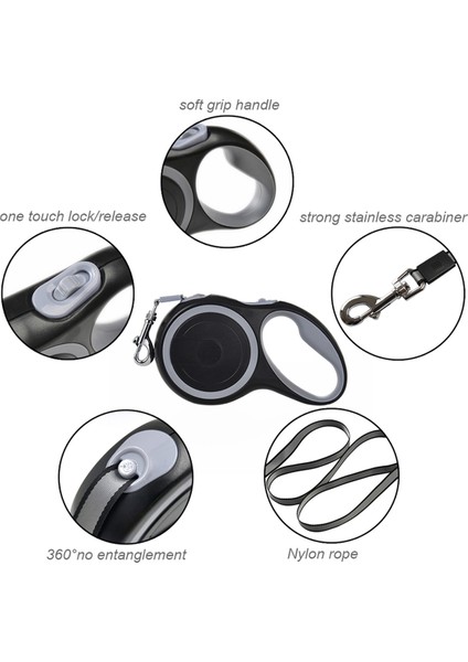 Köpek Tasması Otomatik Geri Çekilebilir Tasma Dış Mekan Geri Çekilebilir Köpek Tasması Köpek Zinciri Yürüyüş Için Ayarlanabilir Köpek 5 Metre (Yurt Dışından) fiyatları