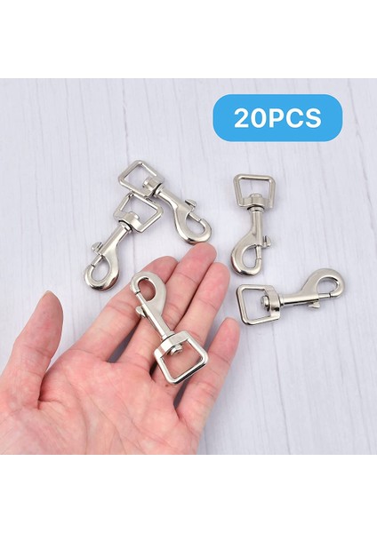 Köpek Tasma Yakası Için 20PC Snap Hooks, Ağır Hizmet Tipi Döner Toka Göz Cıvata Tokası Tetik Klipsini Yay Evcil Hayvan Tokası (Yurt Dışından) fırsatları