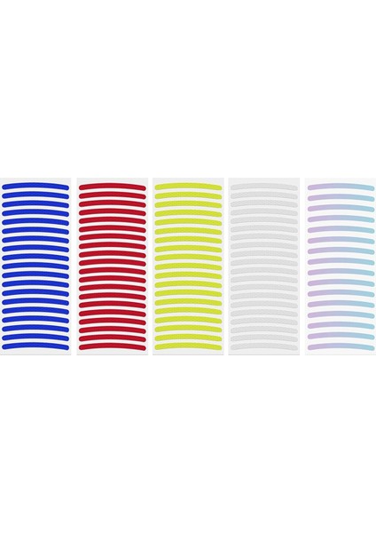 100 Adet Yansıtıcı Araba Tekerleği Jant Çıkartmaları, Gece Güvenlik Uyarı Şeridi, Araba Için Çıkartma Bandı, Motosikle (Yurt Dışından)