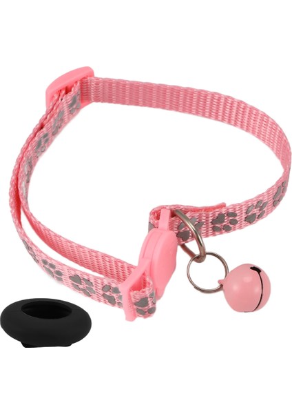 Kedi Yaka, Elma Hava Etiketi Için Güvenlik Tokası ve Çan ile Kedi Yaka, 3/8 Inç Genişliğinde Yansıtıcı Kedi Yakalı Pembeli (Yurt Dışından) modelleri