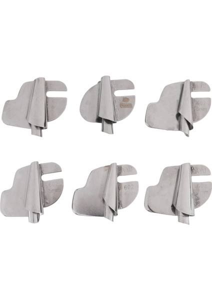 6pcs Dikiş Haddelenmiş Hemmer Ayak, 3mm-8mm Genişliğinde Dar Haddelenmiş Etek Dikiş Makinesi Basın (Yurt Dışından)