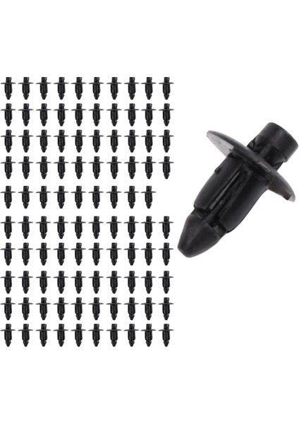 7mm Delikli Plastik Perçinler Bağlantı Elemanı Otomatik Araba Çamurluk Tampon Itme Klipleri 100 Adet (Yurt Dışından) fiyatları