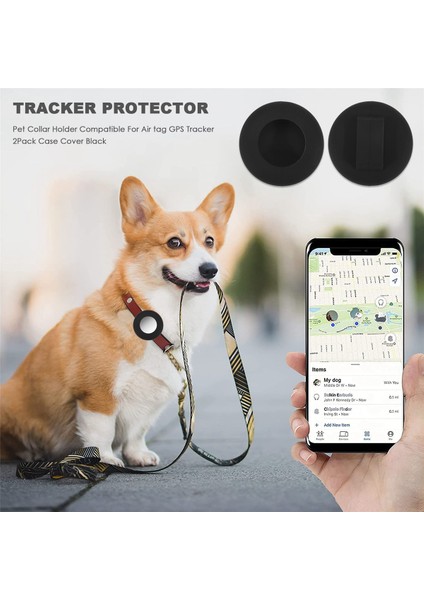 Kedi Yaka Tutucu, Hava Etiketi Için Kedi Yaka Tutucusu Apple Airtag Gps Izleyicisi Için Uyumlu, 2 Paket Kasa Kapak Siyah (Yurt Dışından) fırsatları