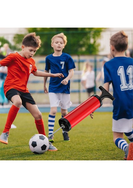 Futbol Top Pompası Balo Pompası 5 Iğne, Nozul ve Hortum - Taşınabilir Itme ile Kompakt Spor Top Pompası Seti (Yurt Dışından) modelleri
