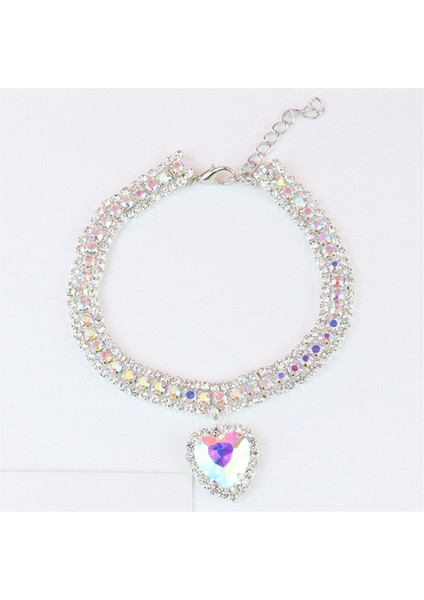 Köpek Parlak Rhinestone Yakası Kedi Kalp Elmas Takı Kolye Pet Bling Prenses Yakası Yavru Yoksu Aksesuarlar, D (Yurt Dışından) fiyatları