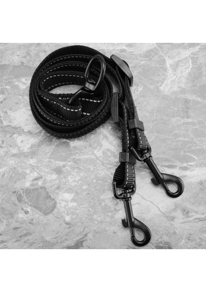 Büyük Köpekler Için Çift Tasma Kuplörü, Iki Büyük Köpek Için Ayarlanabilir Ağır Hizmet Tipi Naylon Ayırıcı (Yurt Dışından)