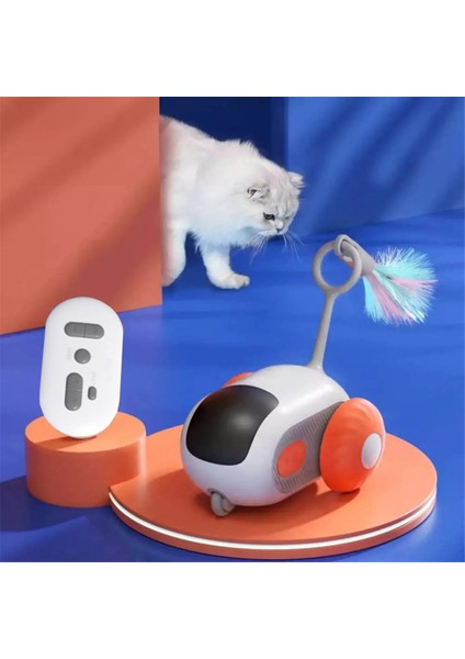 Akıllı Kedi Oyuncakları, Otomatik Mobil Uzaktan Kumanda Oyuncak Arabaları, Interaktif Oyun ve Kediler ve Köpekler Için Eğitim Evcil Hayvan Malzemeleri A (Yurt Dışından) modelleri