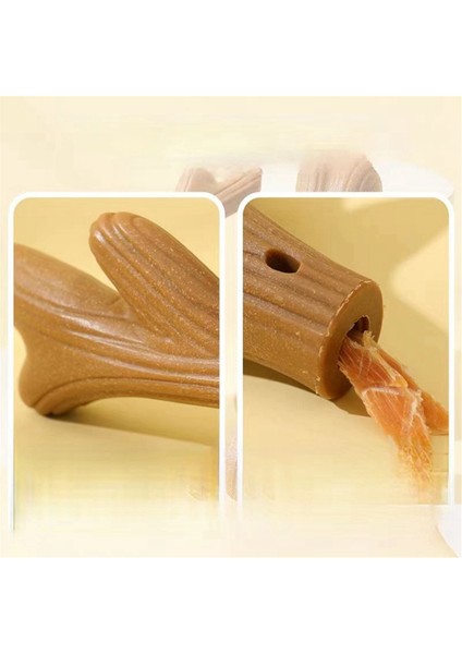 Isırık Dayanıklı Evcil Köpek Çiğneme Oyuncaklar Molar Dişler Temiz Çubuk Ilginç Çam Ahşap Şehir Şehir Şehir Dayışlı Pet Anlers-S (Yurt Dışından) indirimleri