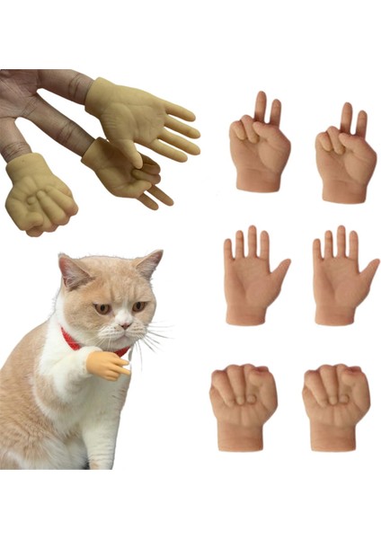 Gerilebilir Tpr Eller Kedi Oyuncak, Kediler Için Mini Eller, Yeni Gerilebilir Tpr Elleri Kedi Oyuncak, Kediler Için Parmak Eldivenleri 3 Adet (Yurt Dışından) fiyatları